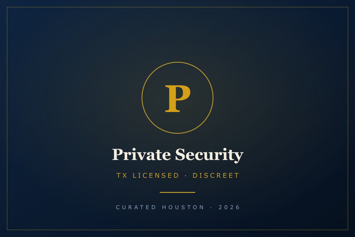 Private Security Add-On — Armed, Licensed, Discreet