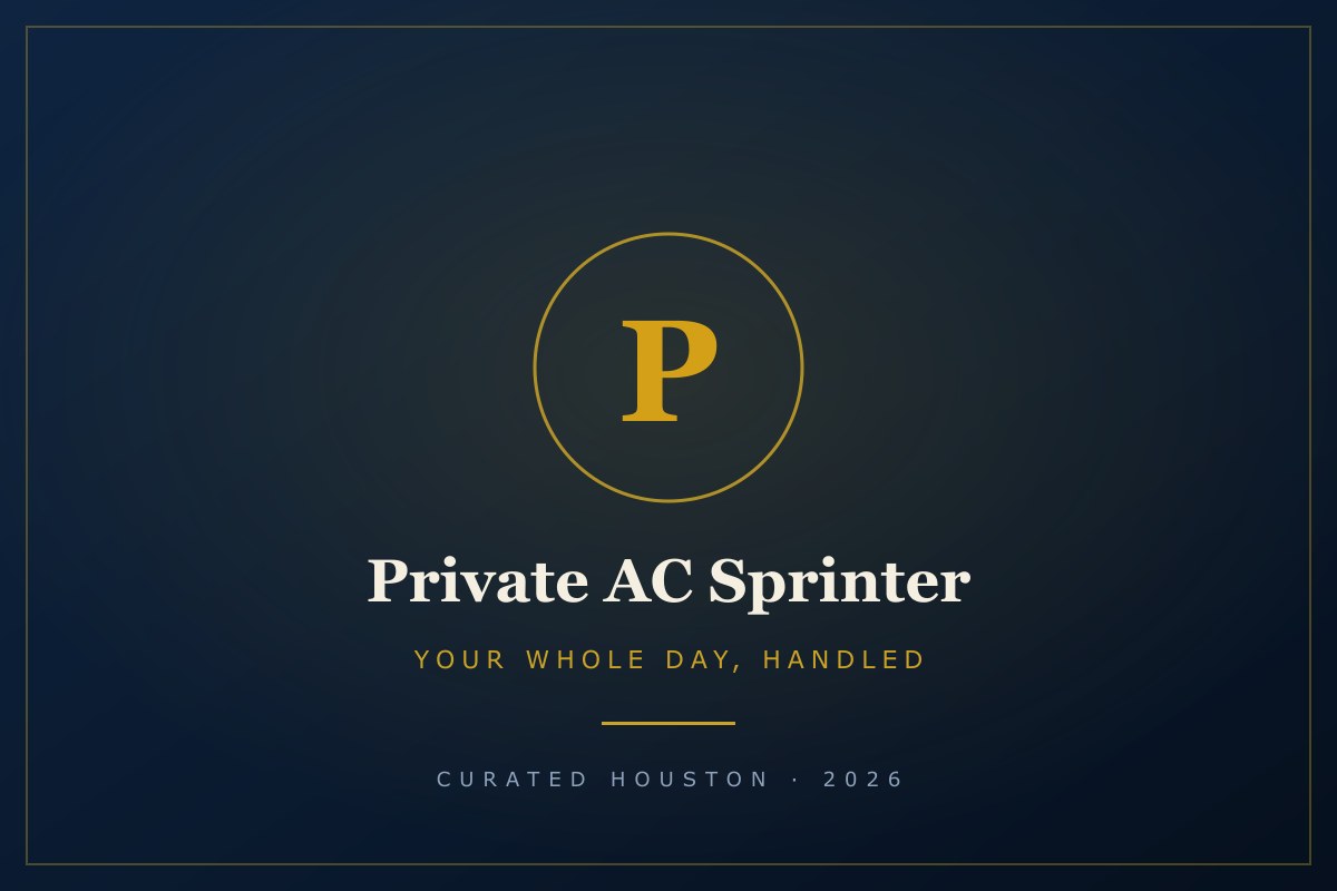 Private AC Sprinter — Your Whole Day, Handled